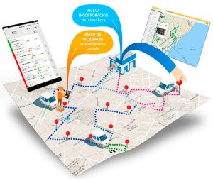 Aplicación empresarial de planificación logística y control de flotas