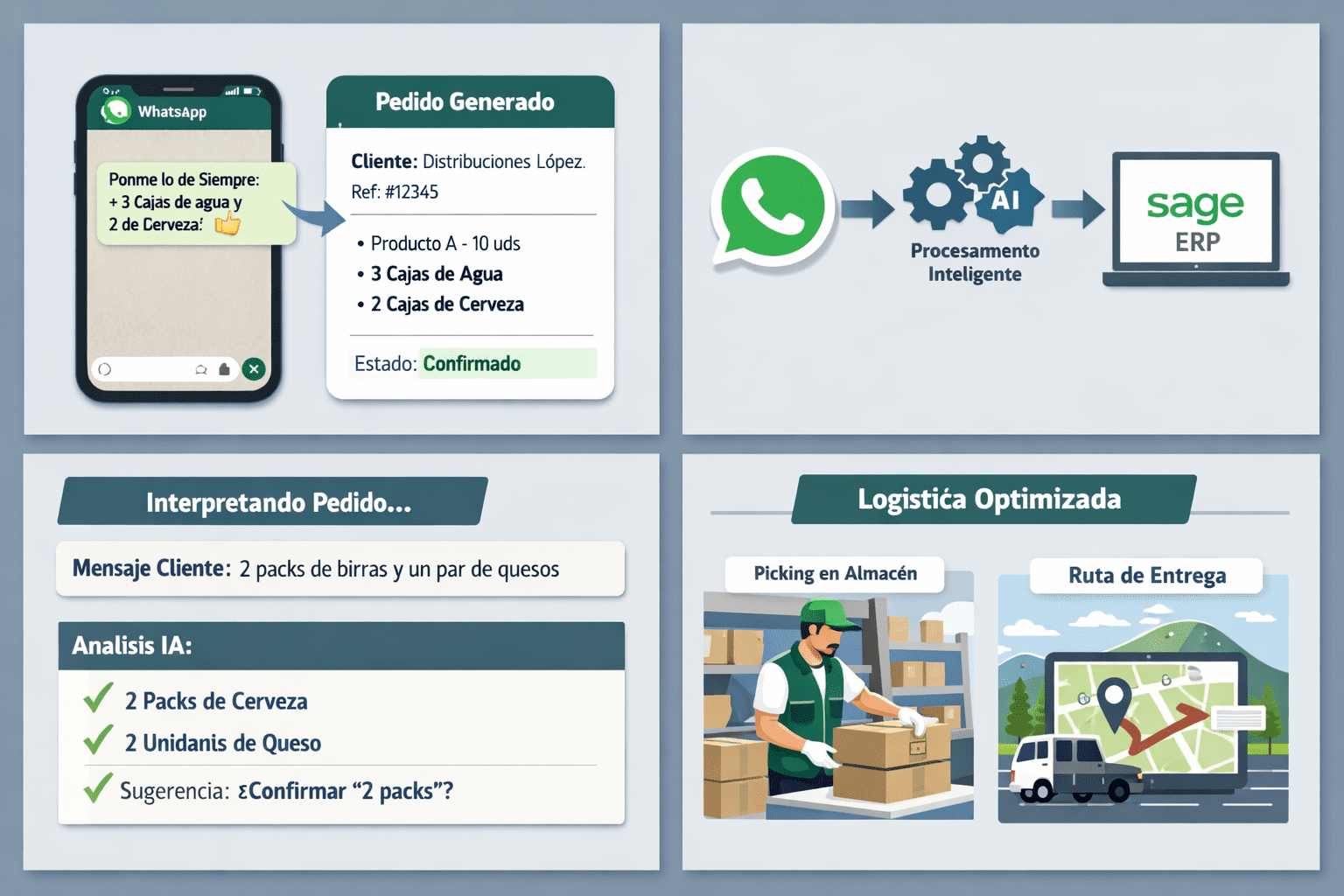 sage integrado con whatsapp