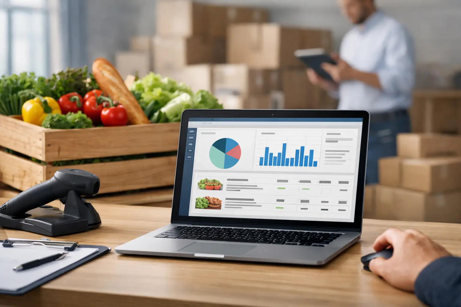 Gestión de pedidos alimentación con ERP